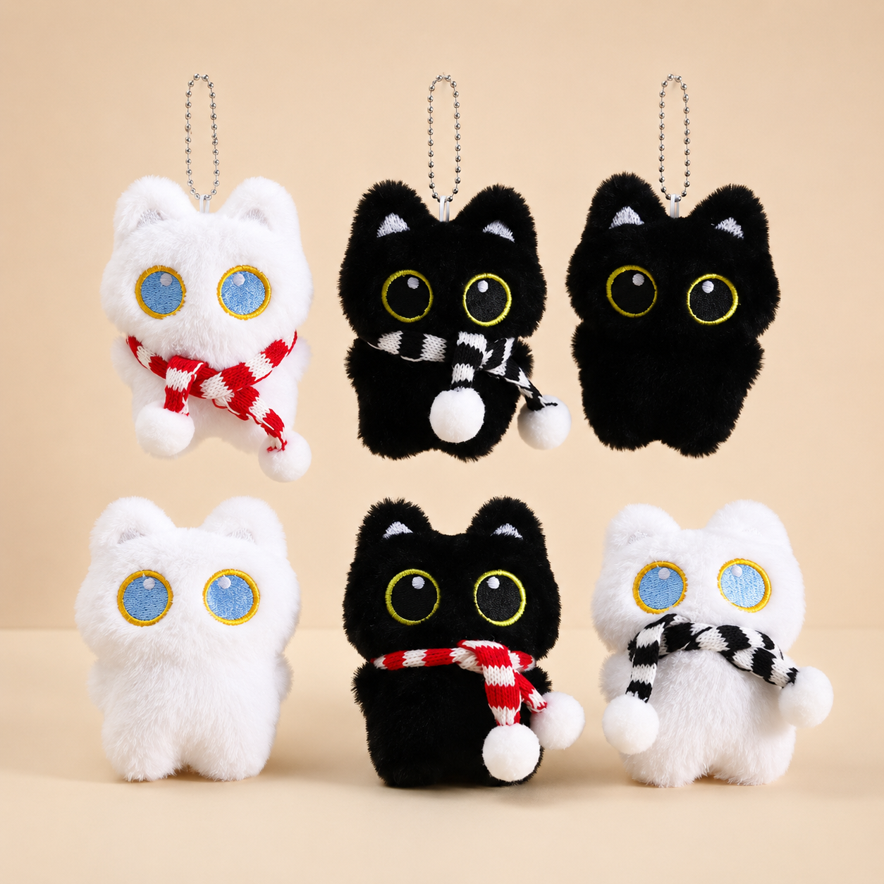 Cute Plush Cat Bag Charm