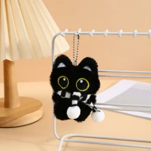 Cute Plush Cat Bag Charm - Image 4