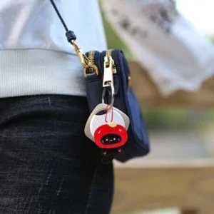 Multicolor Plush Cat Keychain Charm - Image 5