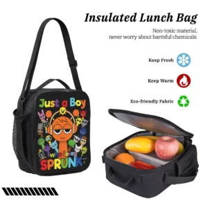 Sprunki Kawaii Backpack Set with Lunch Box and Pencil Case - Image 5
