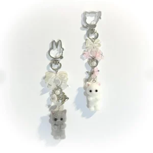 Furry Kitten Keychain Charm - Image 3