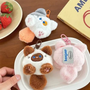 Cute Plush Cat Bag Charm - Image 4