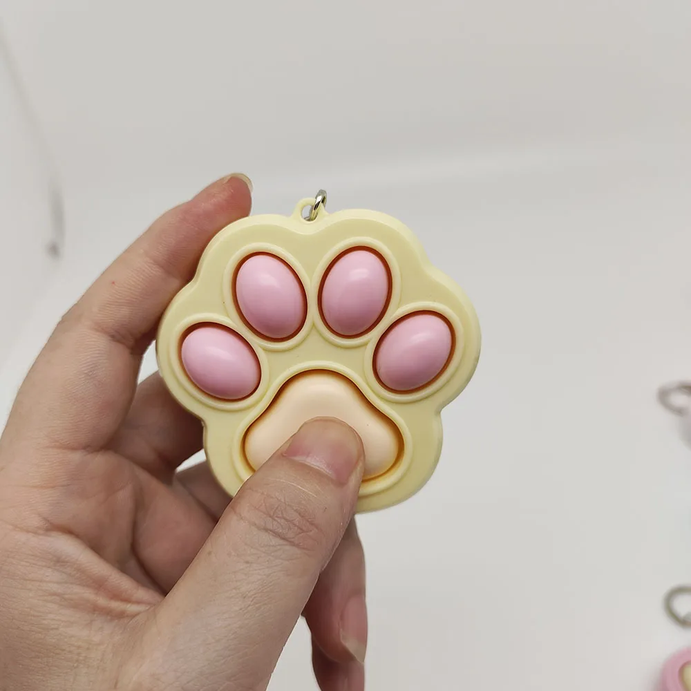 Kawaii Cat Paw Decompression Keychain - Image 2